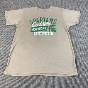 Pro Edge‎ Michigan State Spartans MSU T Shirt Mens XL Gray NCAA Football College